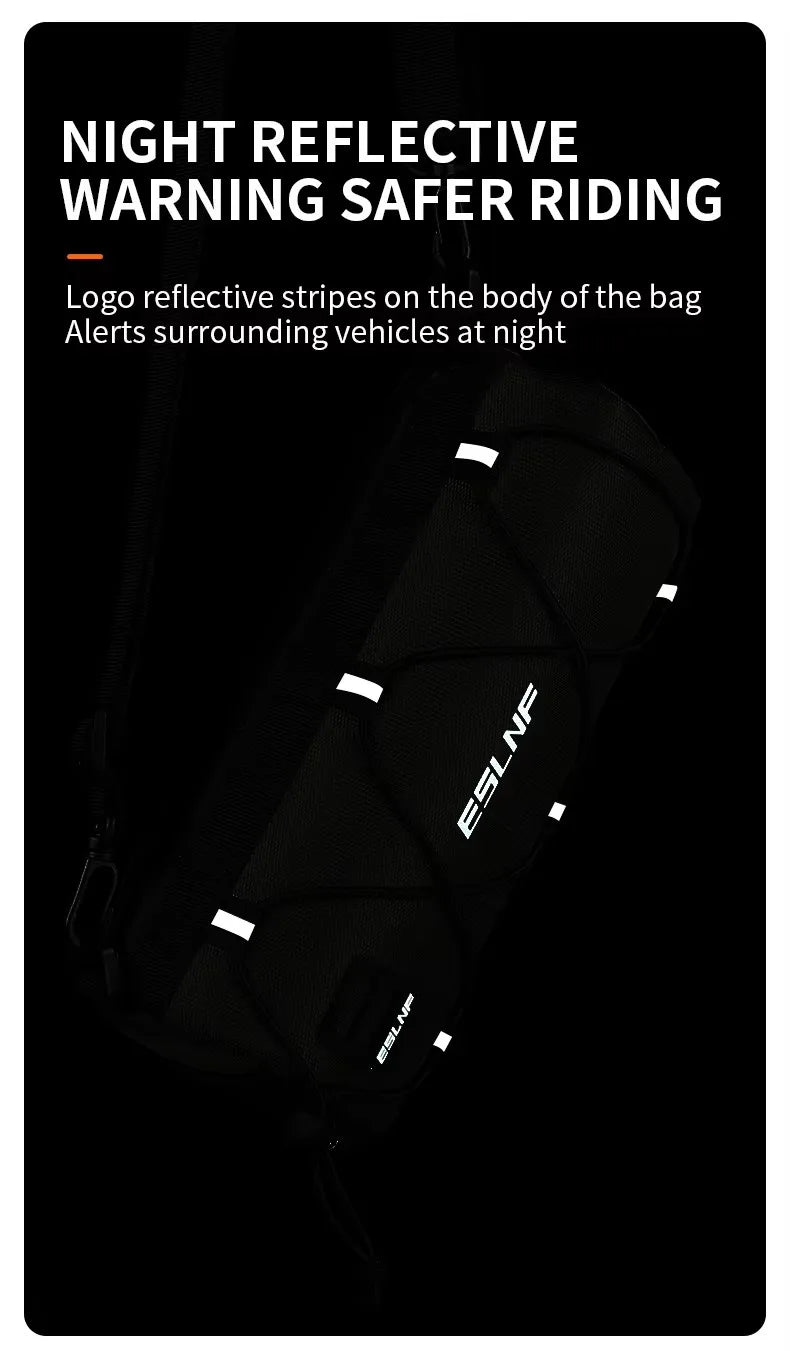Waterproof Road Bicycle Handlebar Bag Multifunctional MTB Front Tube Bag Portable Frame Pannier Outdoor Shoulder bag