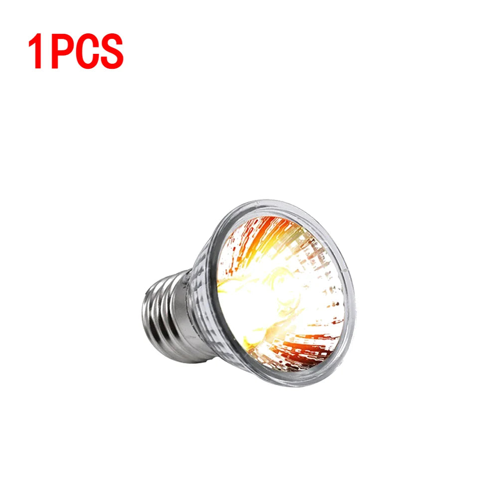 UVA+UVB Reptile Lamp Bulb Reptile Heat Lamp Turtle Basking Heating Light UV Light Bulb Amphibians Lizards Temperature Controller