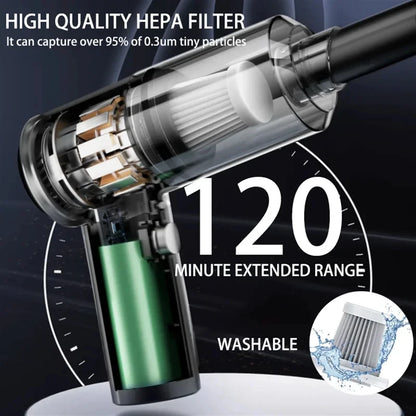 Hot-selling portable wireless mini car vacuum cleaner multifunctional hand-held rechargeable vacuum cleaner car home two-in-one