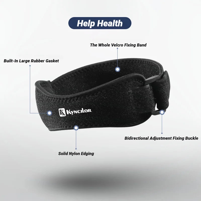 Patella Band Protection Kneecap Knee Tendon Support Strape Brace Adjustable Absorption Compression Pad Basketball