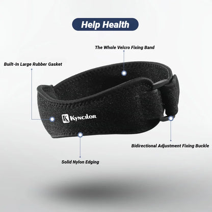 Patella Band Protection Kneecap Knee Tendon Support Strape Brace Adjustable Absorption Compression Pad Basketball