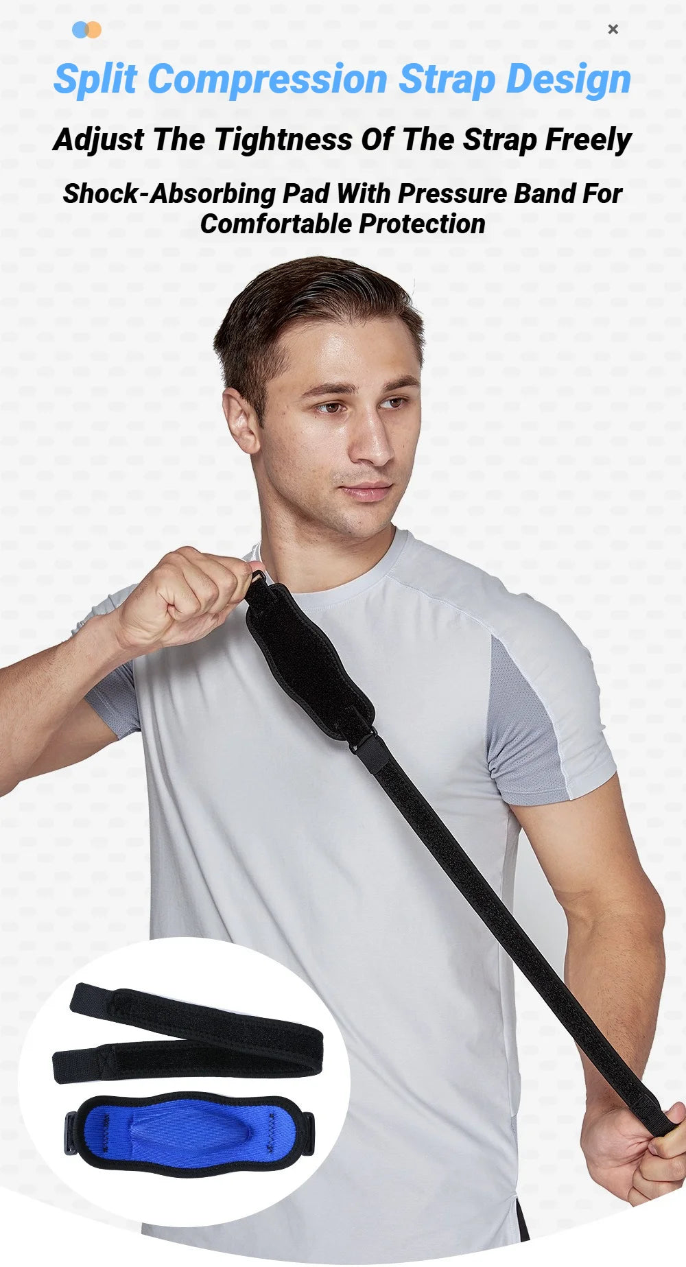1Pc Adjustable Elbow Brace - Sports Compression Arm Support For Basketball, Tennis, Volleyball, Golf Unisex Fitness Tool