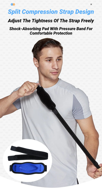 1Pc Adjustable Elbow Brace - Sports Compression Arm Support For Basketball, Tennis, Volleyball, Golf Unisex Fitness Tool