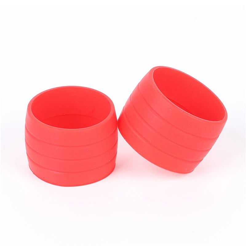 2pcs Road Bicycle Handlebar Strap Tape Fixing Silicone Ring Anti-Slip Rubber Sleeve Loops High Elastic Handlebar Tape Fixed Ring