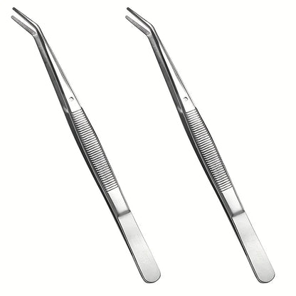 1/5pcs Stainless Steel Nail Art Nippers Tweezers Rhinestones Crystal Sequins Glitter Picking Up Cotton Cleaner Tools Manicure