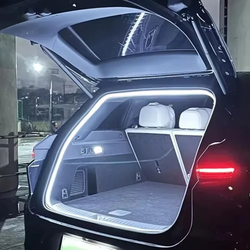 Car High Brightness Trunk Lighting Ambient Light Interior Decoration LED Wiring Free Automatic Sensing Tailgate 2/4M Light Strip