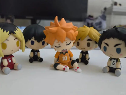 New In Stock Japanese Anime Volleyball Youth Shoulder To Shoulder Sleep Blind Box Kawaii Action Figure Desktop Ornament Gifts
