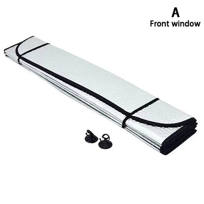 Car Front Window Sunshade UV Protection Shade Sun Protector Windshield Visor Cover Auto Curtain Sunshade Access（folded shipping）