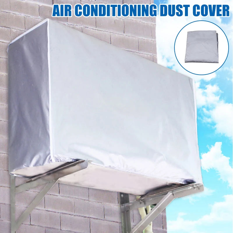Air Conditioner Cover Anti-Dust Anti-Snow Waterproof Sunproof Conditioner Protectors for Outdoor Anti-Dust Cleaning Bag Rainproo