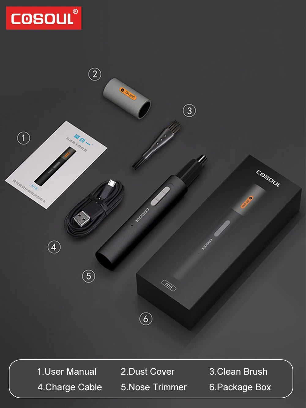 Nose Hair Trimmer Electric Rechargeable Nose Trimmer Men Shaver Razor Women Nose Hair Cutter Ear Trimmer Waterproof