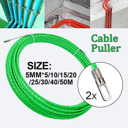 5MM 5-50M Cable Guide Tape Puller Extractor Glass Fiber For Telecommunications Electrical Wall Wire Conduit Tool Accessories