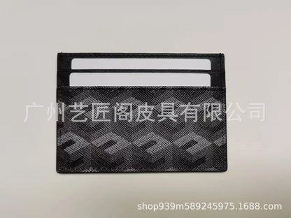 New Trendy 3D Pattern Genuine Leather Card Holder Multi-Functional Small Size for Men And Women Card Protector Coin Purse