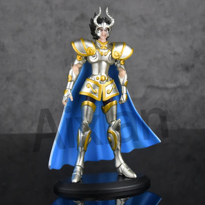 Aixlan 8PCS Saint Seiya Figure Kanon Hyoga 18CM Gold Saint PVC Action Figure Amine Toy Birthday Gift Ollectible Figurine