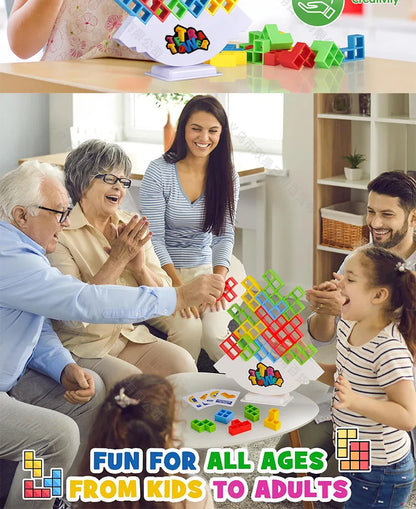 Stacking Game Dinosaur building blocks party game toy Stacked High Tetris Block Desktop Balance Block Stacked Puzzle Board Game
