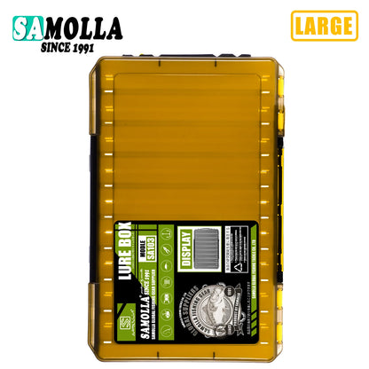 SAMOLLA Large Fishing Tackle Box Lure Storage Double Sided Lure Hook Boxes Baits Container Storage Case Fishing Accessories