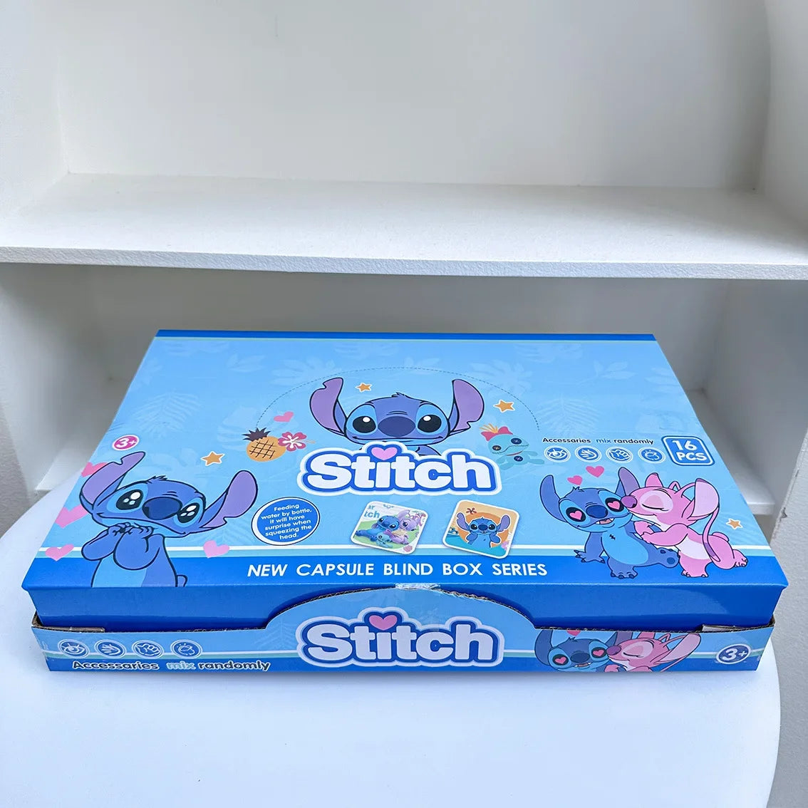 Disney New Stitch Blind Box Capsules Surprise Backpack Accessories Keychain Pendant Doll Hanging Rope Doll Toy Gifts Trendy Play