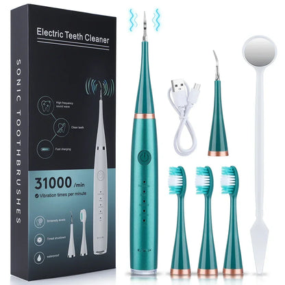 Ultrasonic scaler for teeth cleaning tartar removal plaque removal rechargeable teeth whitening oral care and dental cleaner