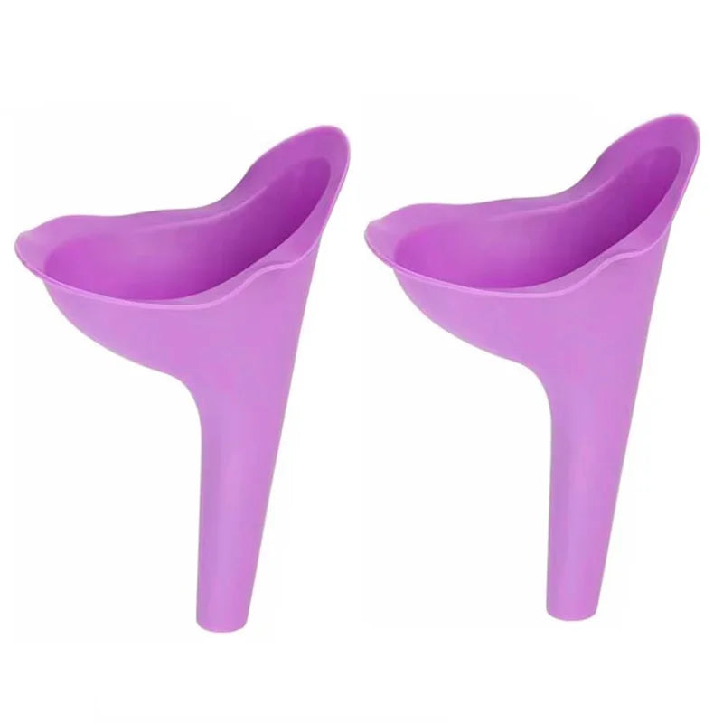 1pc Portable Silicone Urinal for Women Outdoor Travel Camping Female Soft Urination Device Stand Up & Pee Toilet Emergency TMZ