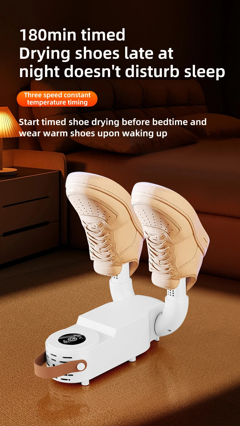 HOMEFISH Intelligent Shoe Dryer Quick Drying Deodorizing Sterilizing Adjustable Timer Household Shoe Warmer And Heater