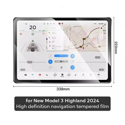 TESY Tempered Glass Film Protector for New Tesla Model YL Y Juniper Launch Model 3 Highland Front Rear Screen Protective