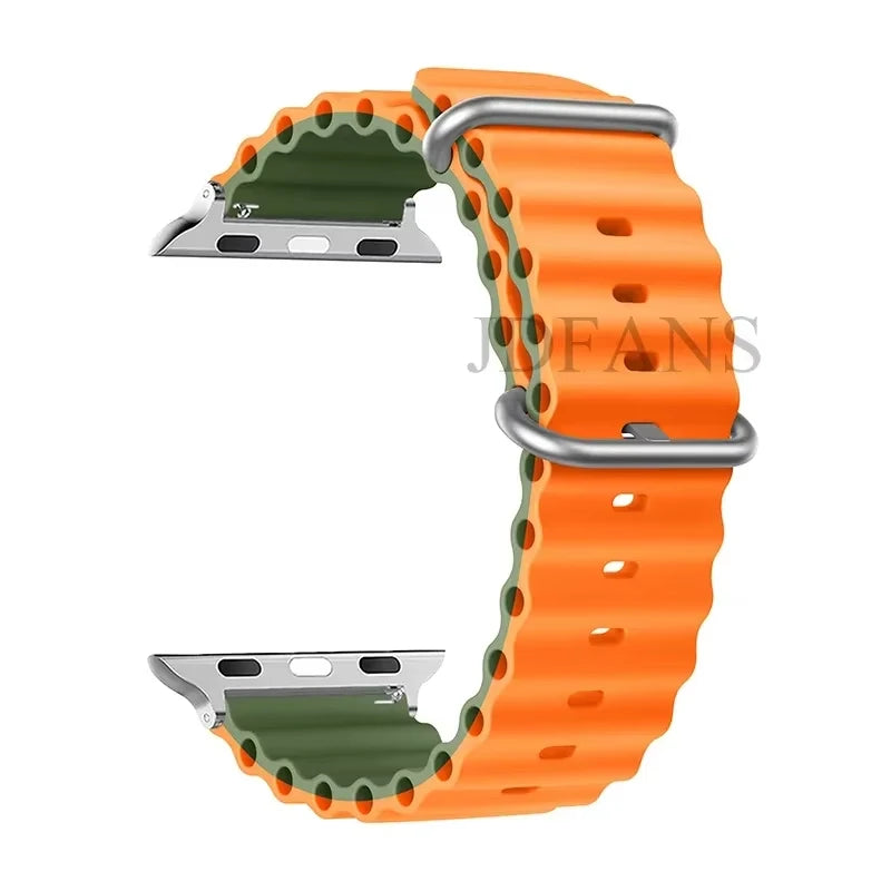Strap For Apple watch ultra band 49mm 44mm 45mm 41mm 40mm 38mm 44 45 mm 1:1 Original Ocean belt iWatch series 9 10 8 7 se bands