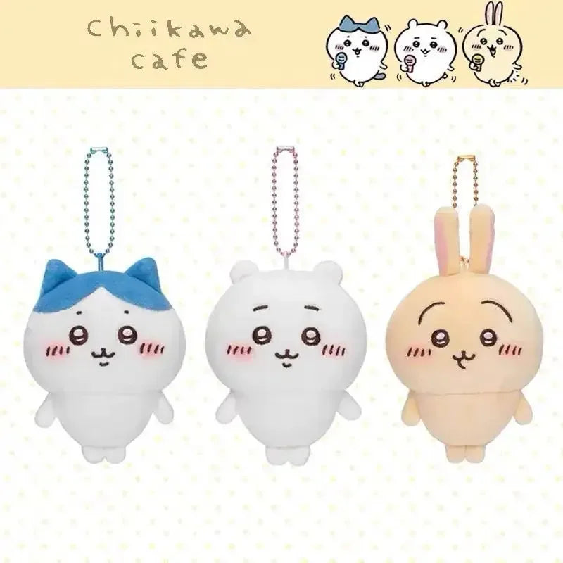 13cm jiyi Anime Plush Doll Kawaii Usachi Plush Keychain Hachiware Stuffed Plushie Pendant Cute Backpacks Ornaments Toy Gifts