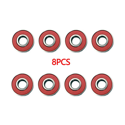 8PCS ABEC-11 High-Speed Bearing 608RS Is Suitable for Skateboard Long Board Inline Roller Skates, Ice Skates, and Low-Noise