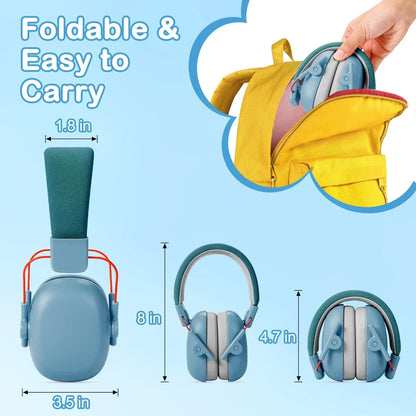 YHKEMA Kids Ear Protection Noise Cancelling Earmuff, SNR 27dB Hearing Protection with Portable Case for Autism,Children,Toddler