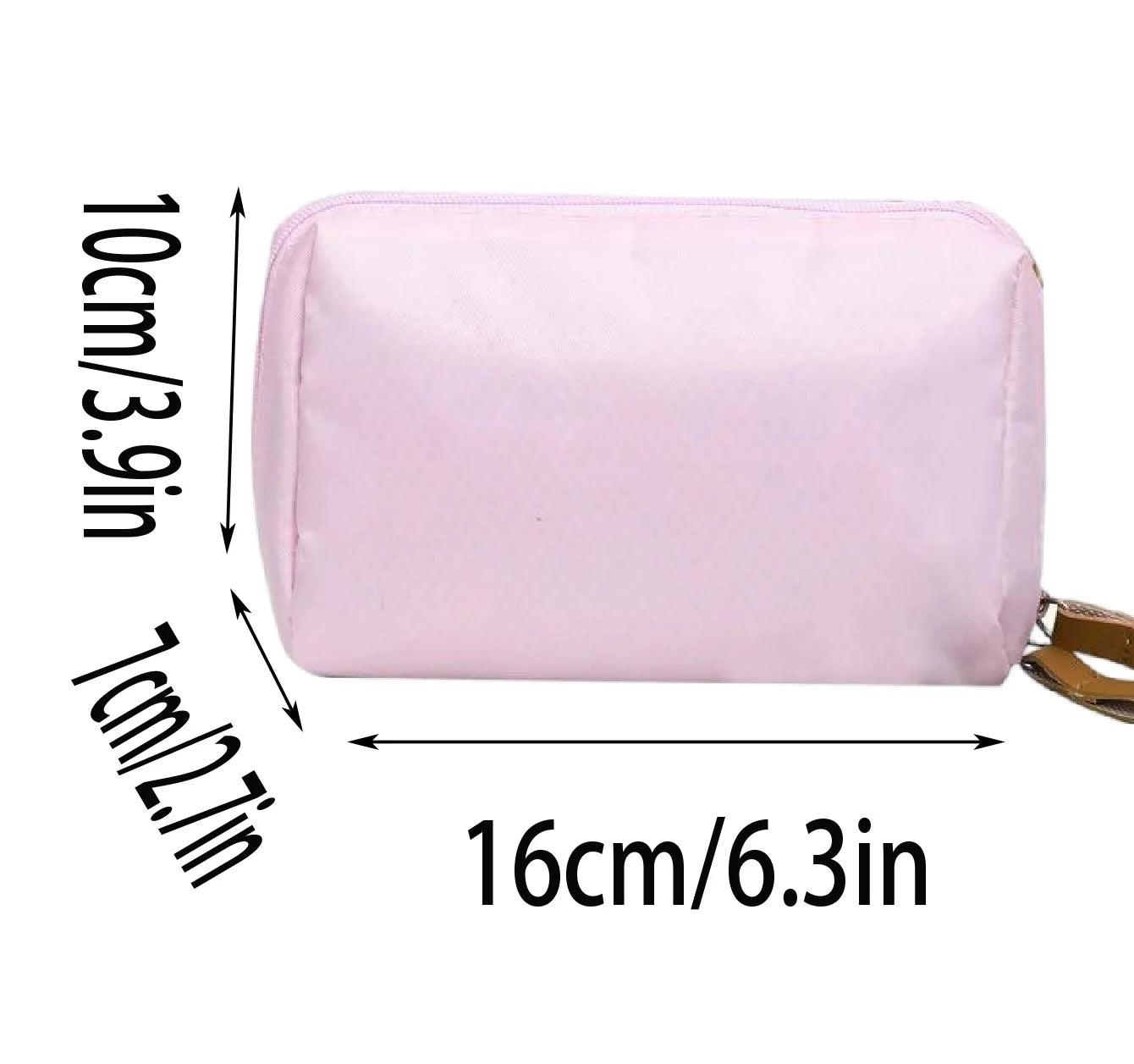HOMEFISH Women Cosmetic Bag Solid Color Korean Style Makeup Bag Pouch Toiletry Bag Waterproof Makeup Organizer Case Luxury Bag