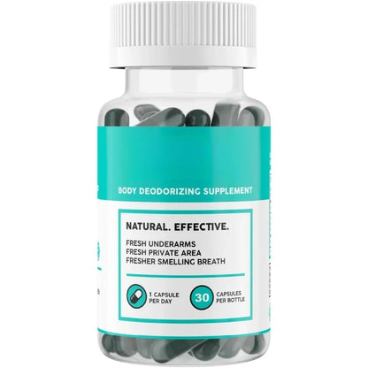 Internal Deodorant Supplement – Full Body Deodorizer for Gut Health Skin Health Digestion Support