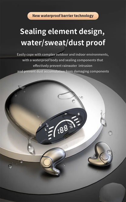 Invisible Earbuds Sleep Headphones Bluetooth 5.3 Noise Reduction Earbuds TWS Wireless Headsets Sport Stereo Earphones for Phone