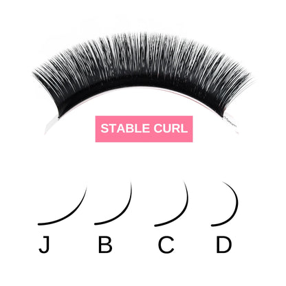 ARTSTAR Easy Fan Lash Extensions J B C D curl Fast Fan Eyelash Extensions 8-16mm  High Quality Lashes