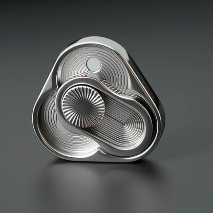 Triangle Spinner Flip Coin EDC Fidget Push Coin Decompression Hand Toy Handle Piece Fidget Spinner Fun Toy