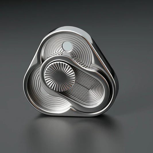 Triangle Spinner Flip Coin EDC Fidget Push Coin Decompression Hand Toy Handle Piece Fidget Spinner Fun Toy