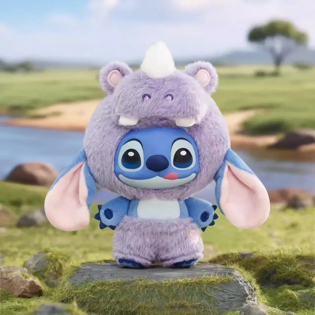 NEW Disney Stitch Wild Animal Series Blind Box Plush Dolls Pendant Cute Doll Ornament Mystery Box Surprise Toys Gifts