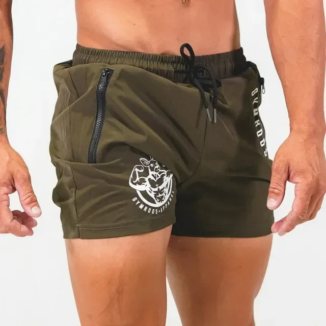 Sports Shorts Men Gym Workout Running Shorts Bodybuilding Joggers Summer Fitness Training Jogging Short Pants Male Beach pants