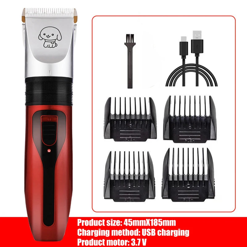 1PC Dog Clipper Pet/Cat/Rabbit Hair Clippers Grooming Haircut Professional Trimmer Shaver Set Pets Cordless Rechargeable