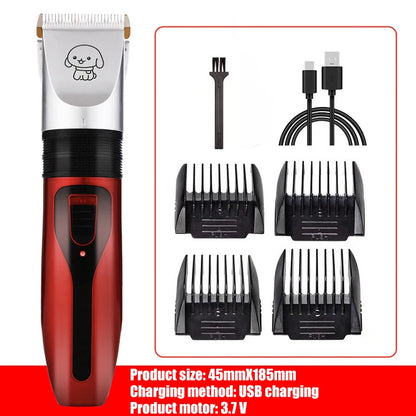 1PC Dog Clipper Pet/Cat/Rabbit Hair Clippers Grooming Haircut Professional Trimmer Shaver Set Pets Cordless Rechargeable