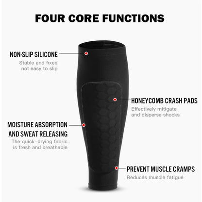 Ski Shin Guard Sleeves Pair, EVA Padded Anti‑Shin Bang Boot Bite Relief, Impact‑Absorbing Calf Protector for Skiing Snowboarding