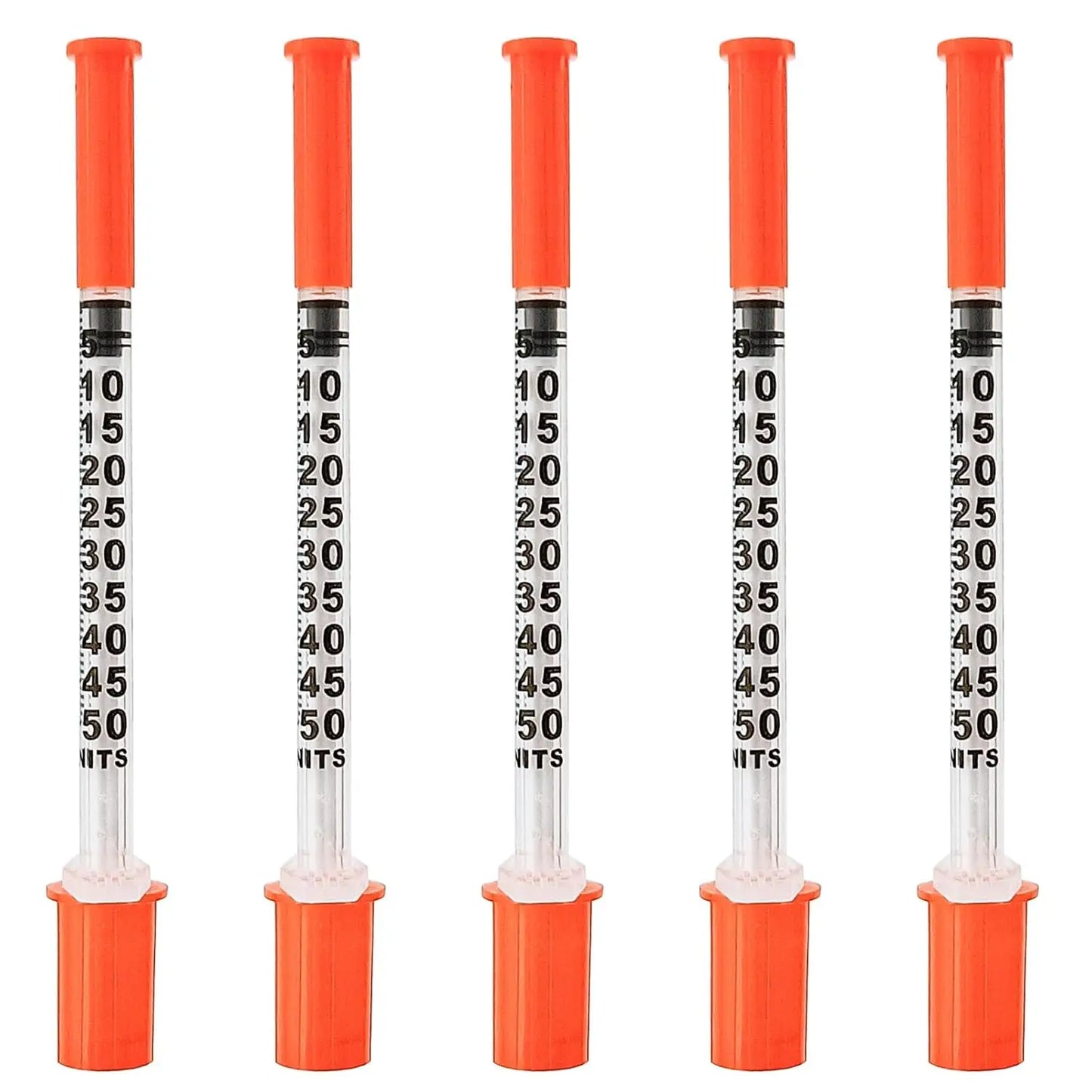 50pcs/10pcs/1pc 0.5ml Disposable Plastic Veterinary Syringes with Needles, Suitable for Pets and Farm Animals; Syringes