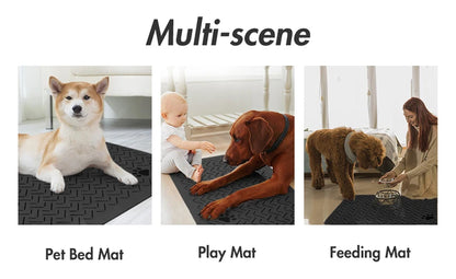 Pet Feeding Dropshipping Pet Placemat for Food and Water Bowl, with Waterproof Rubber Backing, Quick Dry Water Mat for Dog Cat