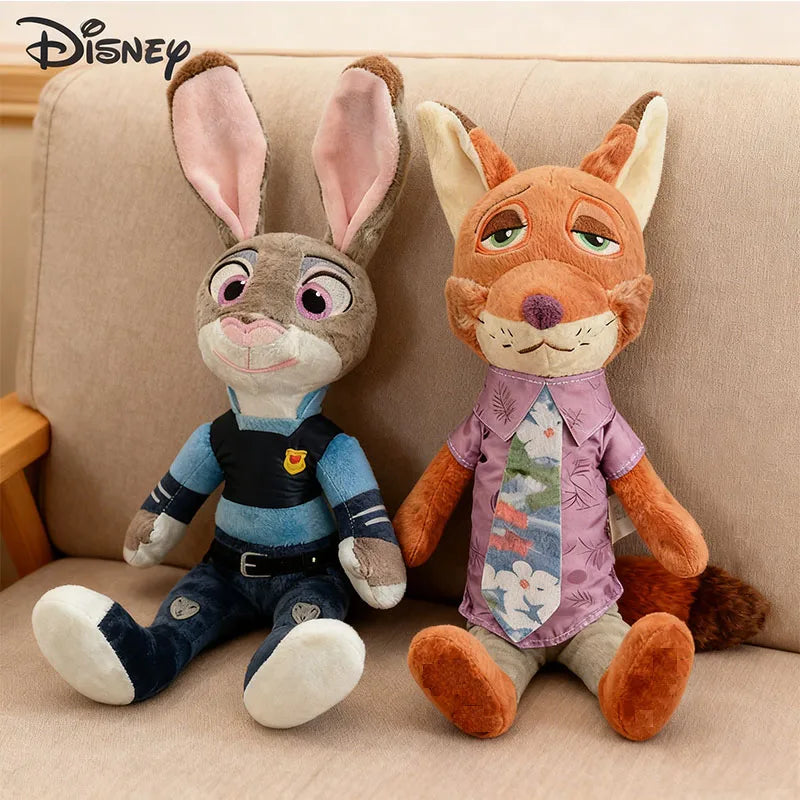 NEW Disney Cartoon Anime Movie Zootopia Plush Toy Fox Nick Wilde Rabbit Judy Hopps Doll Soft Stuffed Animals Xmas Gifts