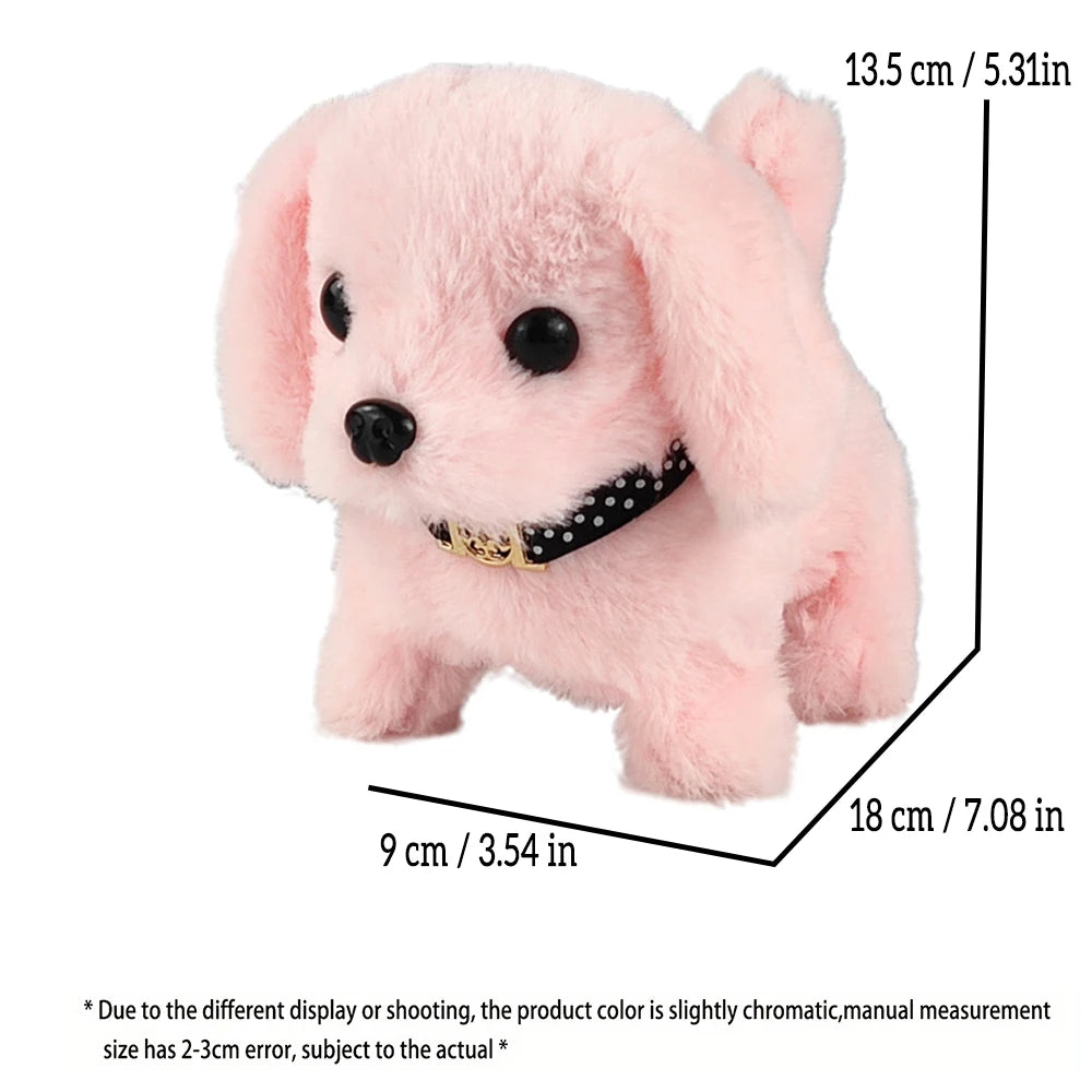 Pet Companion Battery Operated Toy Plush puppy pet electronic interactive toy  walking barking wagging tail Simulation puppy