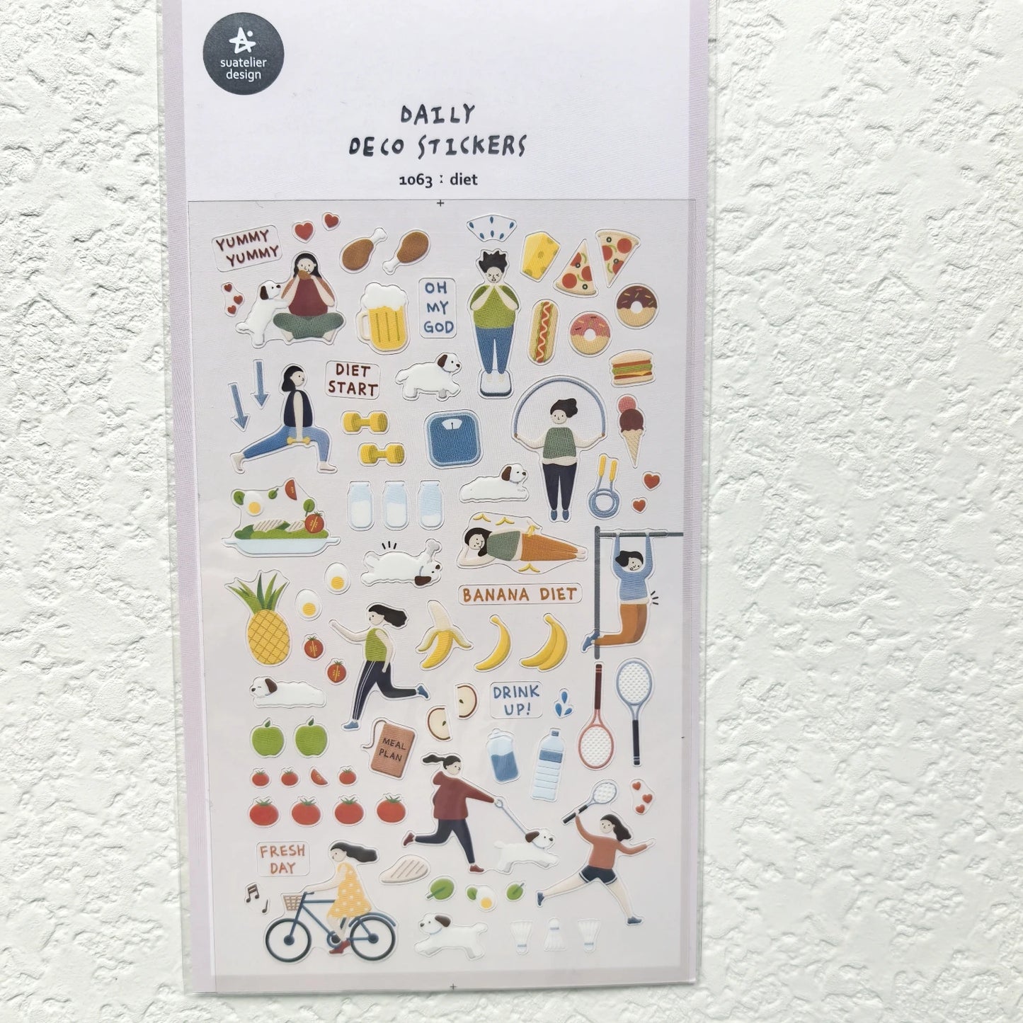 Korean Import Suatelier Travel Home Life Study Friend Stickers Scrapbooking Diy Journaling Diary Stationery Sticker School Gift