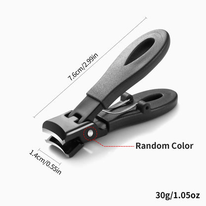 Large Jaw 8mm Openning Nail Clipper Thick Hard Special Nail Cutter Stainless Steel Manicure Tools Toe Cutter Trimmer Anti-Splash