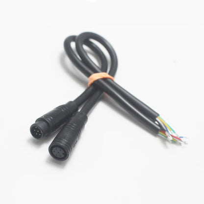20CM M8 2 3 4 5 6 Pin Electric Bicycle Butt Plug Connector Wiring Line Scooter Brake Cable Pluger Signal Connecting Sensor