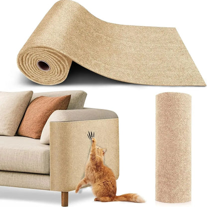 7 Colors Cat Scratcher Sofa Protector Cats Scratcher Pad Board Protection Trimmable Self-adhesive Carpet DIY Cat Scratch Mat