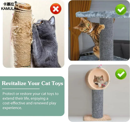 Trimmable Cat Scratching Mat Self-Adhesive Carpet Mat Pad Anti Cat Scratcher Furniture Couch Corner Indoor Sofa Wall Protector