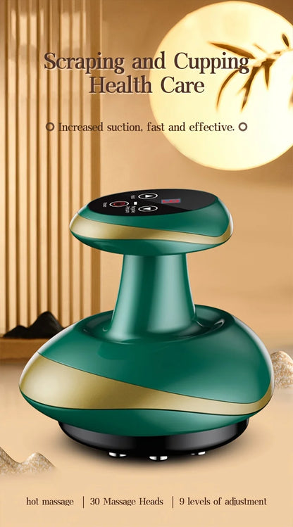 Electric Massage Meridian Brush Universal Body Dredging Cupping Scraping Instrument  Abdominal And Back Massager For Home