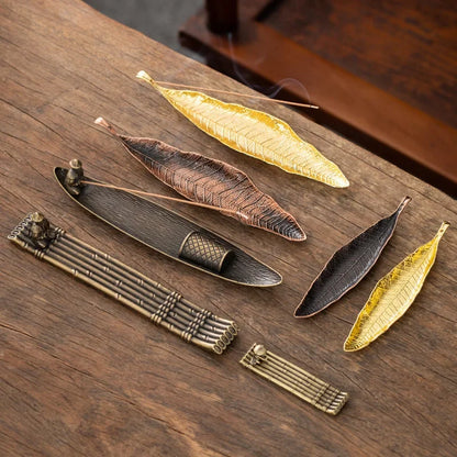 Creative Incense Holder Aromatherapy Ornament Incense Holder Boat Old Men Fishing Japanese Style Incense Stick Burner Home Decor